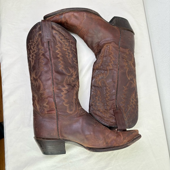 DAN POST Women Western Cowboy Boots Style 3464 Coastal Cowgirl Rodeo Ranch Sz 10 - Picture 4 of 16